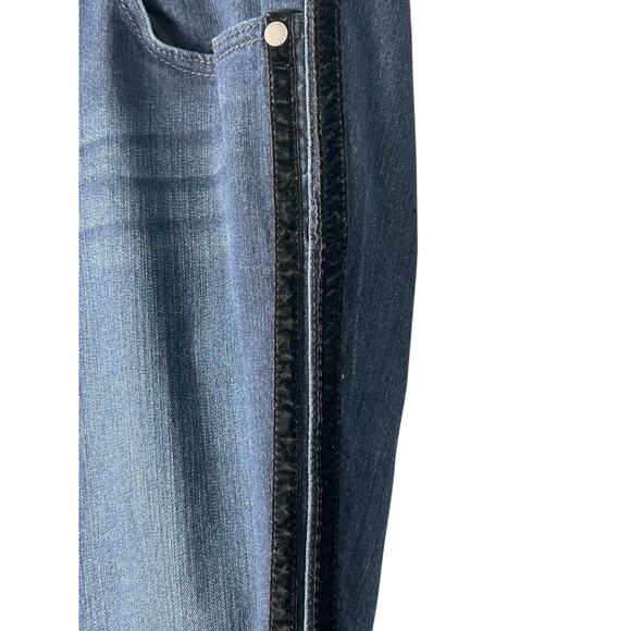 Torrid Jeans Womens Size 20R High Rise Tuxedo Stripe Super Stretch Jegging - Picture 4 of 16